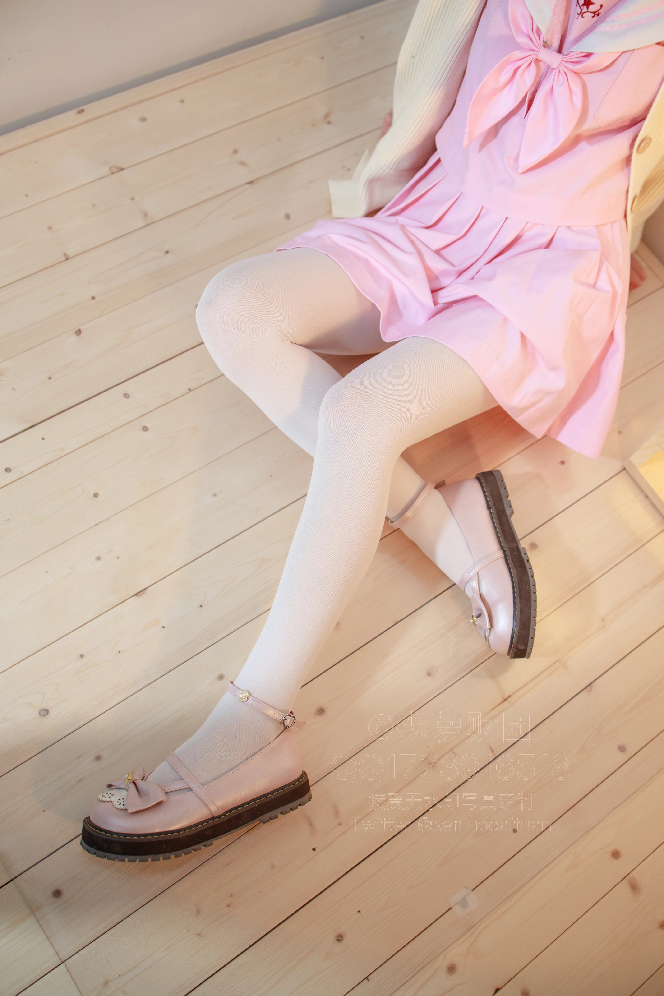 森萝财团 [X-059] 萝莉白丝80D [97P 1V]插图4